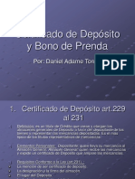 Cert de Dep y Bono de Prenda Presentacion