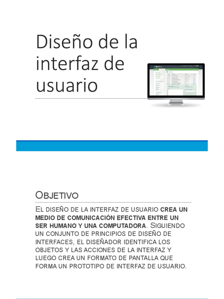 04 Diseño de La Interfaz de Usuario PDF Interfaces gráficas de