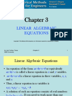 CHE 555 Linear Algebraic