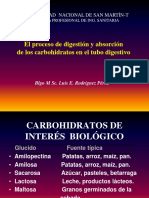 Digestion y Absorción de Carbohidratos 2017