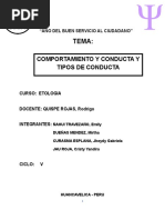 Comportamiento y Conducta Etologia