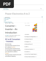 DC to AC Converter - Inverter - Power Electronics a to Z