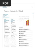 Power Electronics a to Z - About Concepts, Design, Analysis, Interview Questions