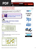 MODI Method Examples Transportation Problem PDF