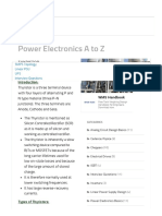 Thyristor Basics Tutorial - Power Electronics A To Z