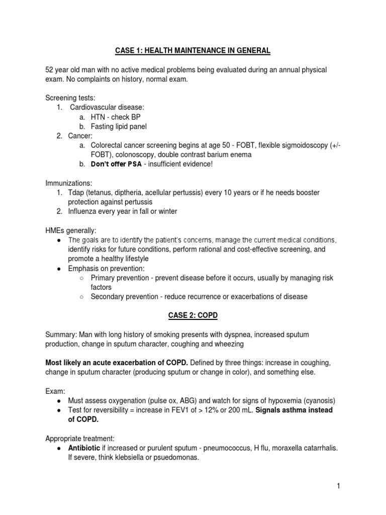 COPD Management and Prevention Strategies | PDF | Chronic Obstructive ...