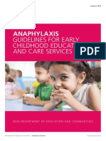 Anaphylaxis Guidelines For Early Childhood Education and Care Services