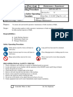 Lathe Machine Safety Operating