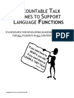 Academic Language Functions Toolkit