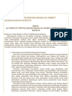 Alternatif Penyelesaian Masalah Akibat Keberagaman Budaya