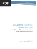 Real Estate Exchange Using Ethereum