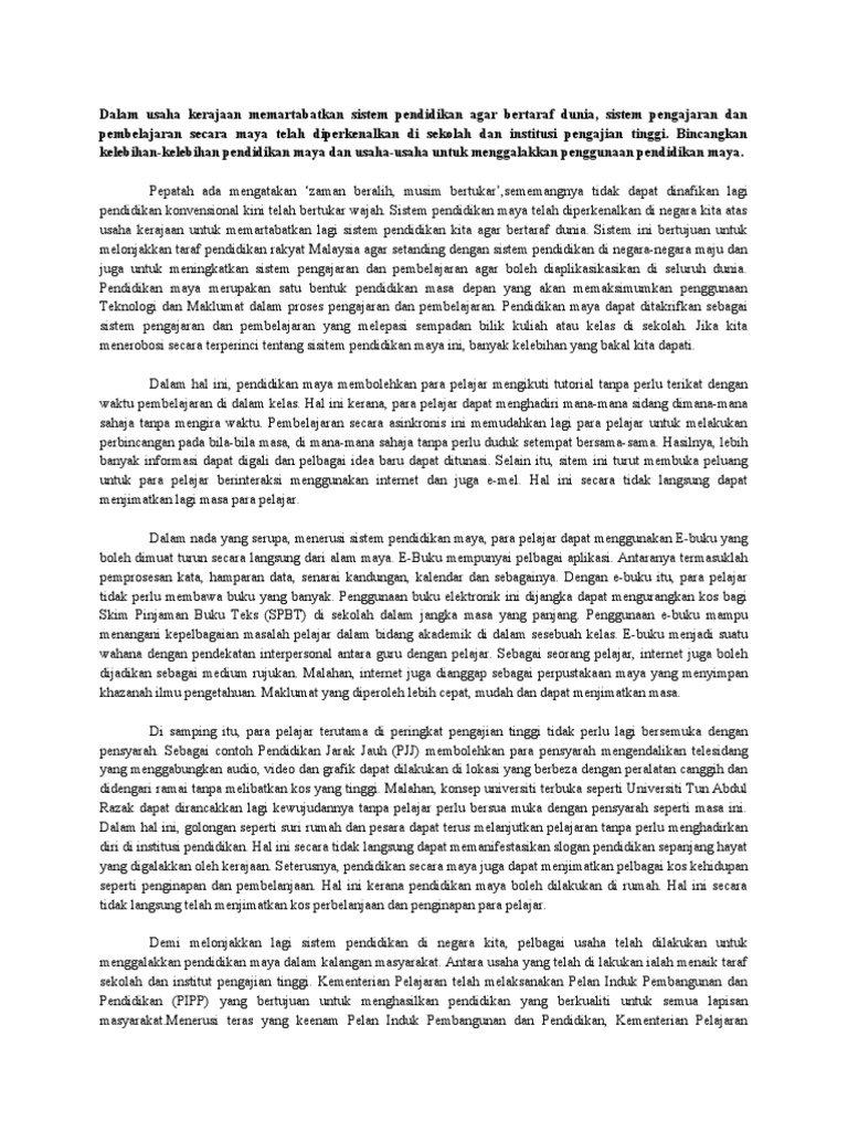 Contoh Karangan Tentang Pendidikan - Aneka Macam Contoh