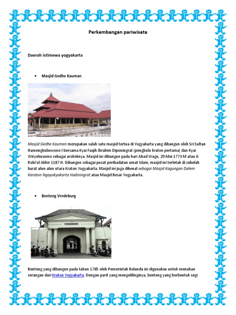 Perkembangan pariwisata Perkembangan pariwisata