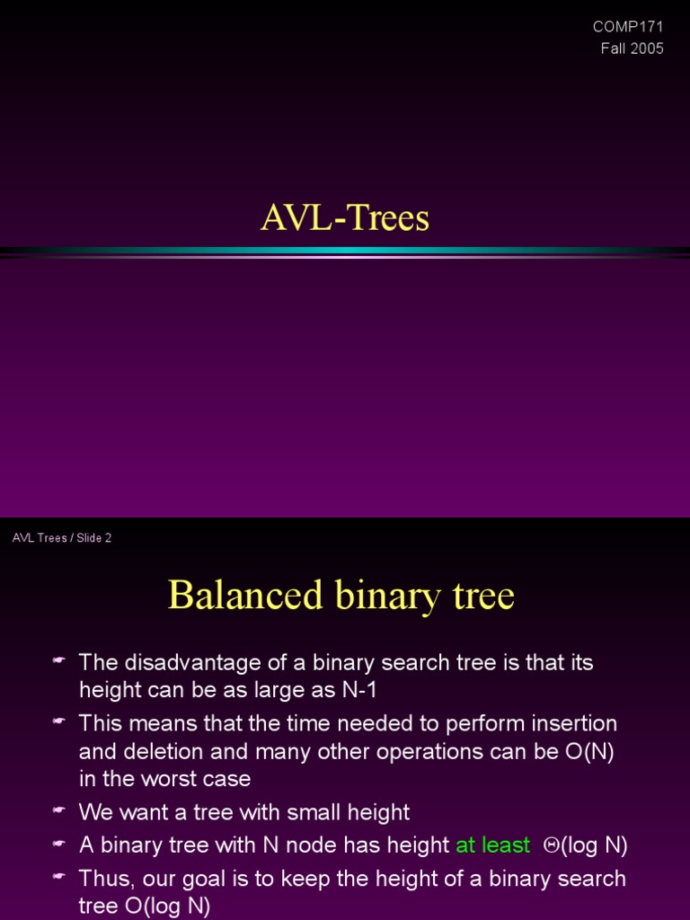 Understanding AVL Trees and Rotations | PDF | Algorithms And Data ...
