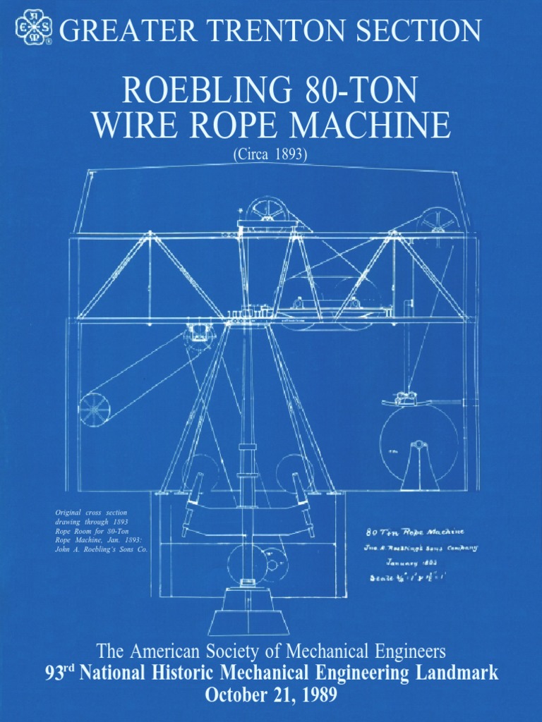 139 Roebling 80 Ton Wire Rope Machine | PDF | Wire | Rope