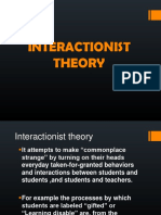 Interactionist Theory by Subad