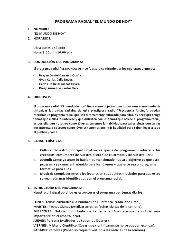 Programa Radial | PDF