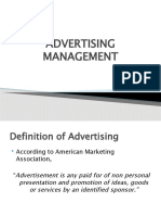 Advertising Management Summary