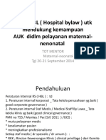 Peran HBL (Hospital Bylaw) Utk Mendukung