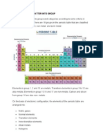 Arrangement of Matter Into Group