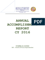 Accomplishment Report (Must See For DJAL)
