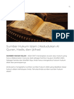 4 Sumber Hukum Islam - Al Quran, Hadis, Dan Ijtihad Sebagai Landasan