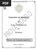 Prova Conhecimentos (Modelo)2016