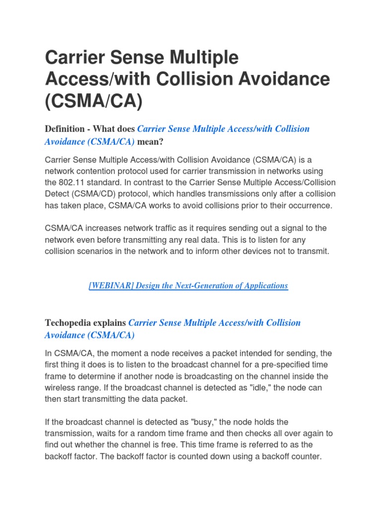 Csma Ca | PDF