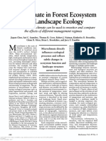 Microclimate in Forest Ecosystem and Landscape Ecology