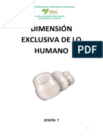 Dimensión Exclusiva de Lo Humano