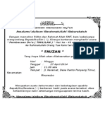 Contoh Undangan Tahlilan 40 Hari Meninggalnya