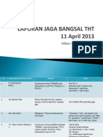 Laporan Jaga 11 April 2013