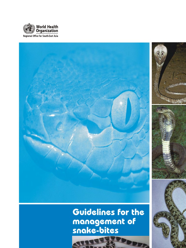 WHO-SEAR Snake Bite Guidelines 2010 | PDF | Self-Improvement