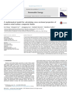 A Mathematical Model For Calculating Cross-Sectional Properties of Modern Wind Turbine Composite Blades