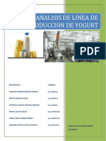 Inf Analisis de Linea Produccion de Yogurt