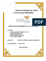 Ondas Electromagneticas y Ley de Snell