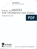 Bel Canto For Trombone