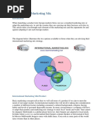 International Marketing Mix