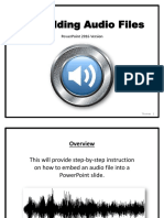 How To Embed Audio Into A Powerpoint