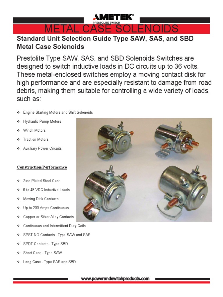 Find NEW OEM SOLENOID FOR PRESTOLITE, GENUINE AMETEK, SAZ-4201FR In Sioux Falls, South Dakota - Foto 11