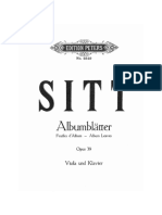 Sitt Album Leaves Op 39 For Viola and Piano PDF