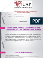 Estructura y Fines de La Organización Territorial Del Peru