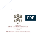 1878 - León XIII - Carta Encíclica Sobre Socialismo, Comunismo, Nihilismo y Otros Errores QUOD APOSTOLICI MUNERIS