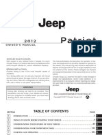 2012 Jeep Patriot Owners Manual