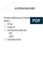 Persyaratan Pendaftaran Pasien