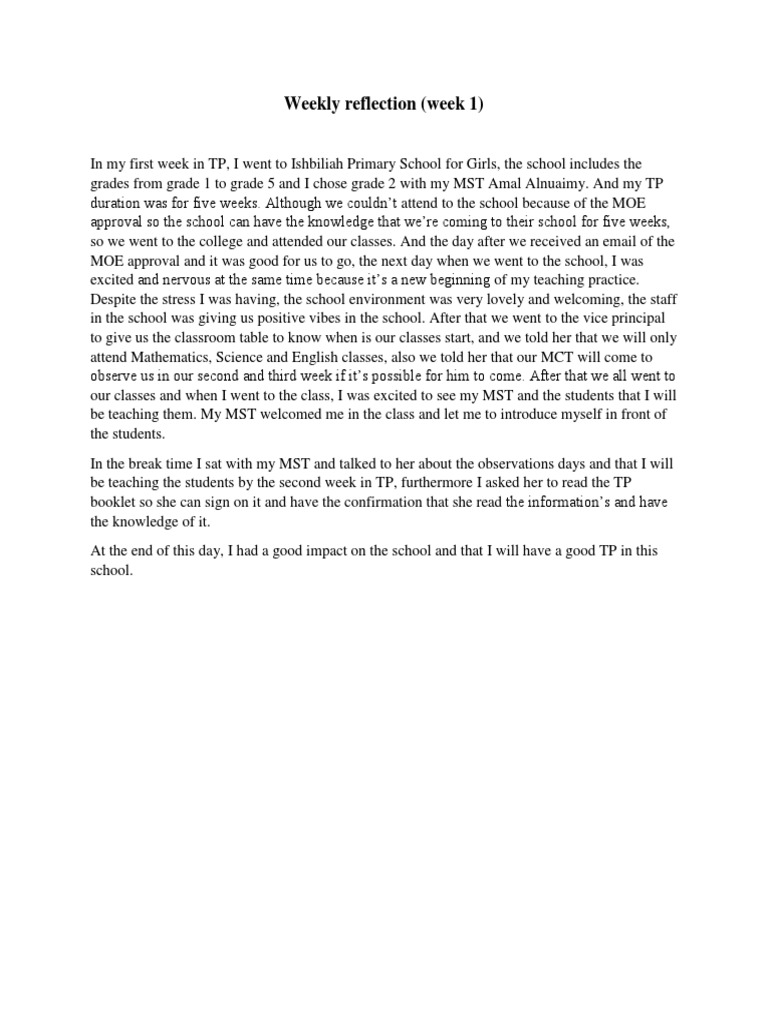 Week One | PDF