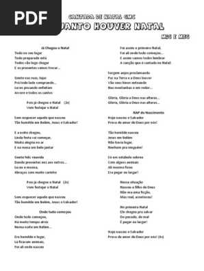 Cantata De Natal Infantil Mig E Meg Musicas Enquanto Houver Natal Belem Biblia Natal