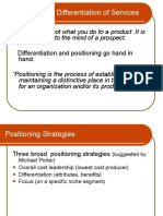 Positioning and Differentiation Strategies for Services