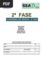 Caderno de Provas do Vestibular SSA 2 - 2º DIA