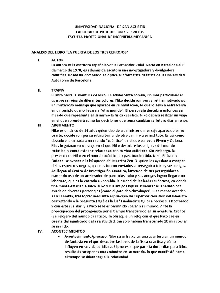 La Puerta de Los 3 Cerrojos, PDF, Mecánica cuántica